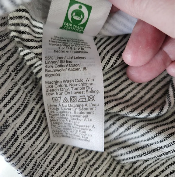 NWT J.Crew Factory Wide Leg Linen Pants - Picture 7 of 9